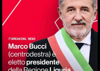 Vince la destra, Bucci presidente regione liguria