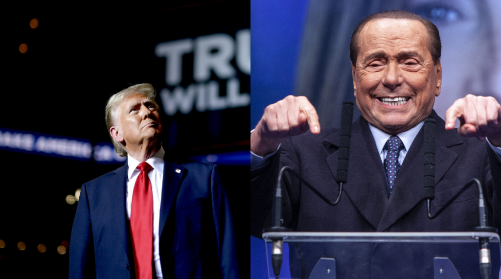 Il popolo americano acclama BerluTrump ‘Presidente unto dal Signore’