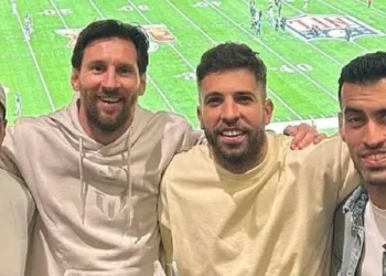 Qué camiseta llevaron los hijos de Messi al Super Bowl