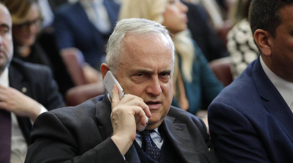 Lotito: «Mai pensato di vendere la Lazio, i fondi arabi sono un’invenzione»